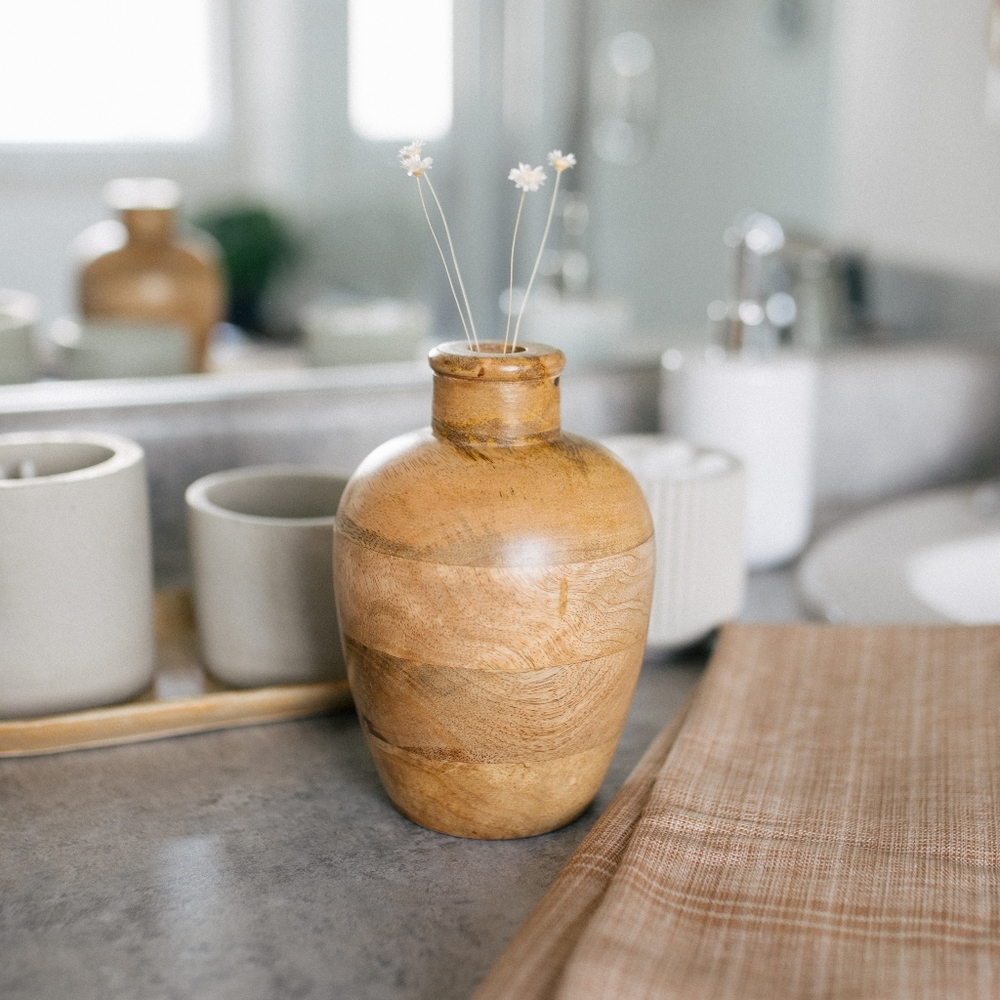 Mango Wood Vase
